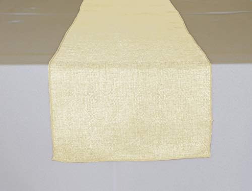 Zen Creative Designs Faux Burlap Table Runner Non-Itch Soft to Touch