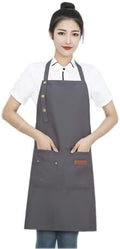 Canvas Aprons for Women Men with Pockets Adjustable Straps Canvas