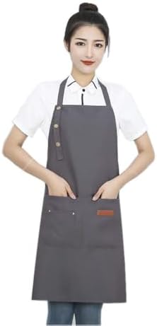 Canvas Aprons for Women Men with Pockets Adjustable Straps Canvas