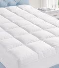 Fracho Queen Cotton Mattress Topper, Extra Thick Pillow Top Mattress