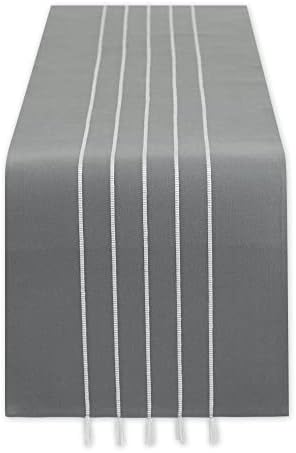 DII Tassel Stripe Tabletop Collection Decorative, Machine Washable