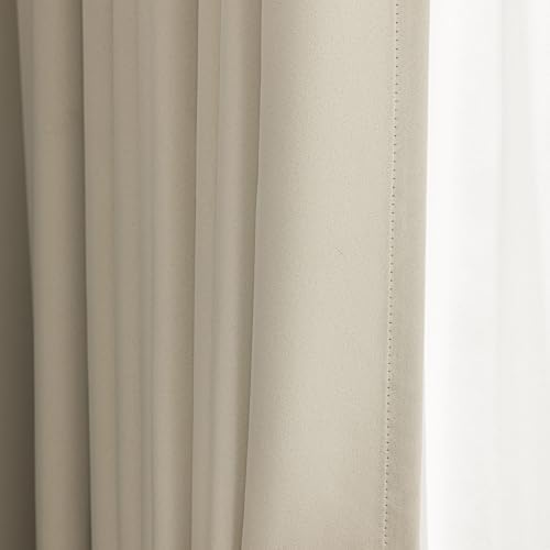 ENJOYBRIDAL Cream 84 Inch Curtains for Living Room Boho Drapes Room