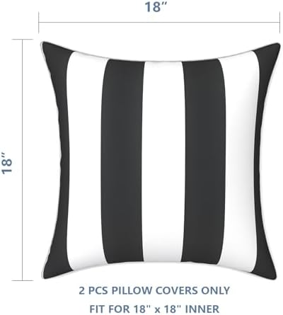 LVTXIII Outdoor Pillow Covers Set of 2, Patio Waterproof Throw Pillow