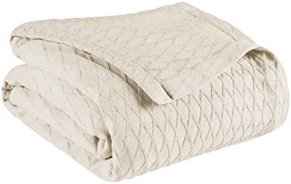 Superior Diamond Weave All-Season Cotton Blanket, Cover for Home