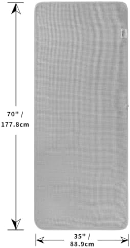 POLYTE 430 GSM Poly Blend Microfiber Waffle Bath Sheet XL Set, 35x70