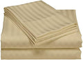 USA Full Sheet Set in Taupe Stripe 600 Thread-Count 100% Egyptian Long