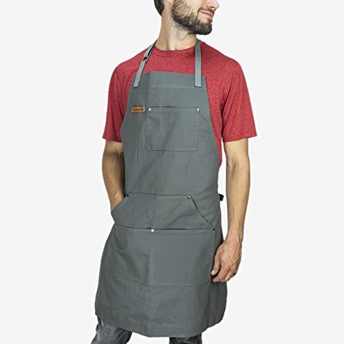 Chef Pomodoro Chef Apron for Men and Women - Kitchen Apron with