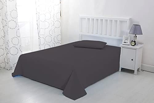 Luxury 100% Microfiber (Pack of 1) Flat Sheet Alaskan King Size