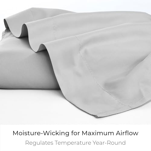 Mellanni California King Size Flat Sheet - Iconic Collection Bedding