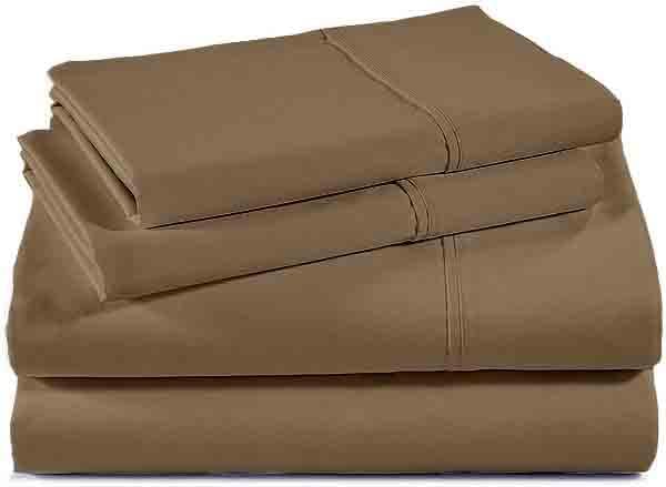 ARlinen Microfiber Sheet Set-Queen Size, Bed Sheet Weight-Wrinkle &