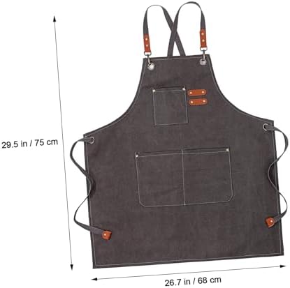 BESTOYARD Canvas Apron for Cooking Unisex Chef Apron for Men Women