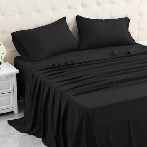 MICORAL King Bed Sheets Set, Soft Breathable Bedding Sheet Set, Sheets