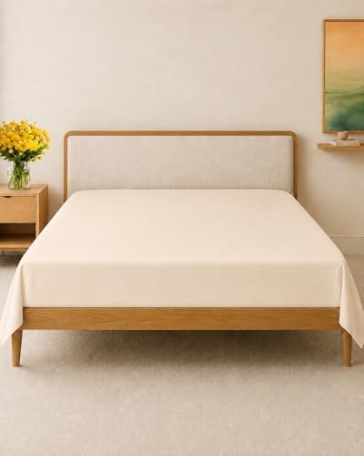 Luxury 100% Egyptian Cotton Olympic Queen Size 1PC Flat Sheet Only
