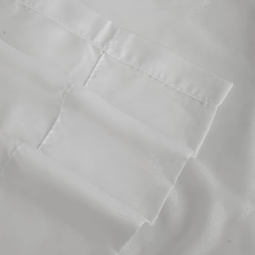 108 Inches Long Semi Sheer Curtains, 2 Panels for Living Room
