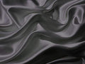 Mk Collection 4pc King Soft Silky Satin Solid Dark Gray/Charcoal Deep