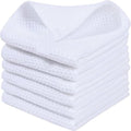 6‐Pack Waffle Weave Cotton Dish Cloths, 33x33cm Absorbent Reusable