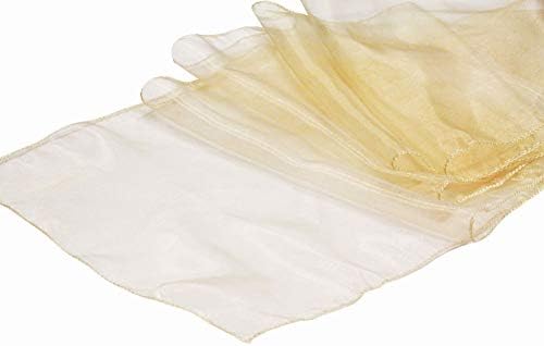 VDS Pack of 10 Organza Table Runners Centerpiece Cloth Linen for