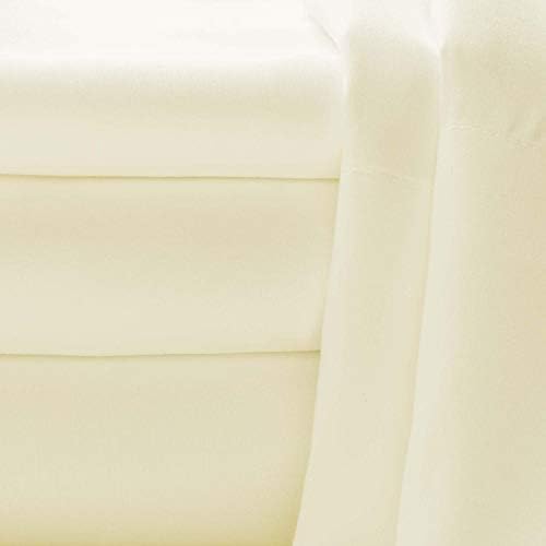 Baltic Linen Soft and Cozy Microfiber Sheet Set King Ivory 4-Piece Set