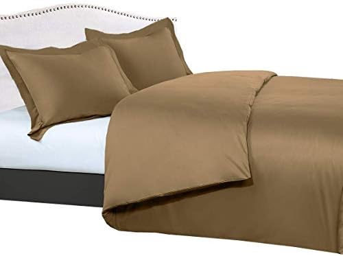 Full-Queen Bed Size Cotton Duvet Cover Set - 550 Thread Count Sateen