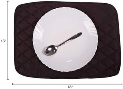 100% Cotton Quilted Rectangular Placemats for Dinning Table for Dinner