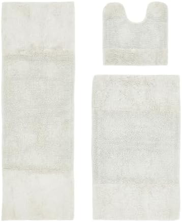 Tufted Super Soft Plush Multi-Piece 100% Cotton Bathroom Rugs Sets
