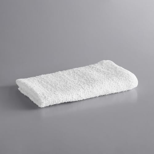 Soro Essentials- 16" x 19" Cotton Bar Towel White Color Set of 12- Bar