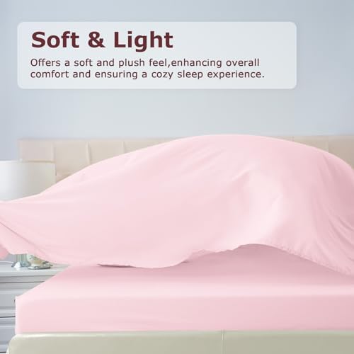 Twin XL Size Bed Sheet Set - 3 Piece Soft Microfiber Sheets with Deep
