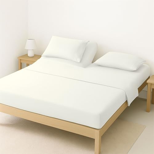 ARlinen Flex Head Split King Sheet Set, 4-Piece, 100% Egyptian Cotton