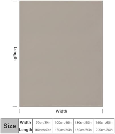 Plush Throw Blanket, Simple Stylish Chic Taupe Brown Throws for Couch