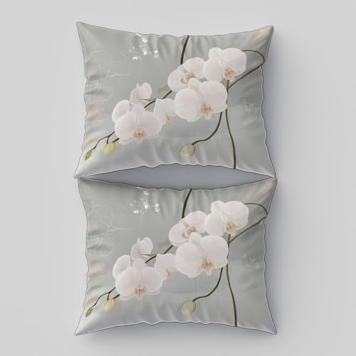 Duvet Cover Hand Drawn Plants and Flowers Printed Microfiber Comforter