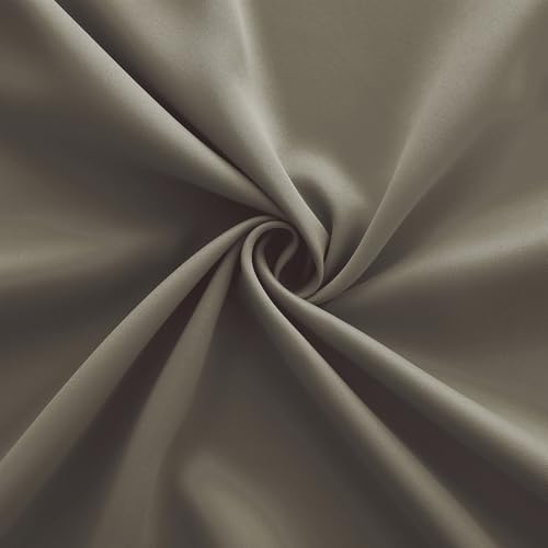 KOUFALL Taupe Curtains 84 Inch Length 2 Panels Set,Grommet Darkening