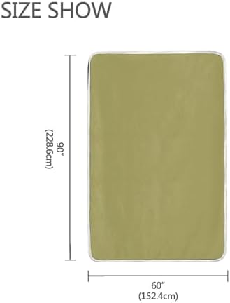 Dark Khaki Plush Throw Blankets for Bed Couch and Living Room Suitable