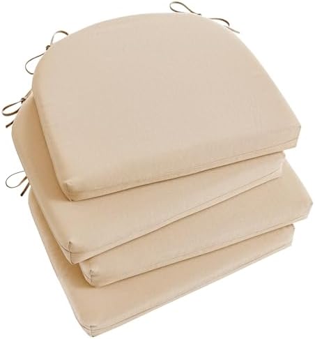 Basic Beyond Outdoor Chair Cushions Set of 4, Outdoor Cushions for