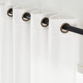 jinchan Linen Curtains 84 Inch Light Filtering Grommet 2 Panels Cream