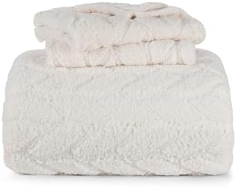 Berkshire Sherpa & Velvetloft Comforter Set King, Luxuriously Warm