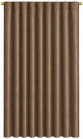 AMAY Back Tab Blackout Curtain Panel, 52" W x 120" L, Coffee, 1 Drape