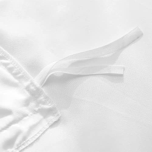 5 Piece Plain Duvet Cover Set with Zipper Closure & Corner Ties