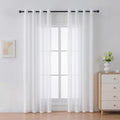 96 inch Sheer Curtains for Bedroom/Living Room Light Filtering Off