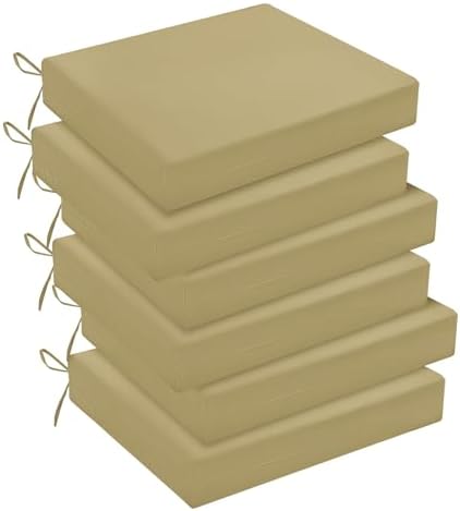 downluxe Outdoor Chair Cushions Set of 6 for Patio Furniture