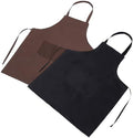 Toyvian 12pcs Unisex Bib Aprons Hanging Neck Kitchen Aprons for