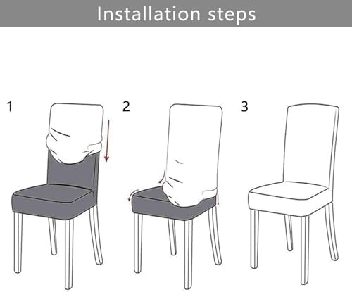 NORTHERN BROTHERS Strech Dining Chair Covers for Kitchen, 4 Pack