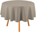 Solid Color Linen Beige Tablecloth Washable Dinng Table Covers