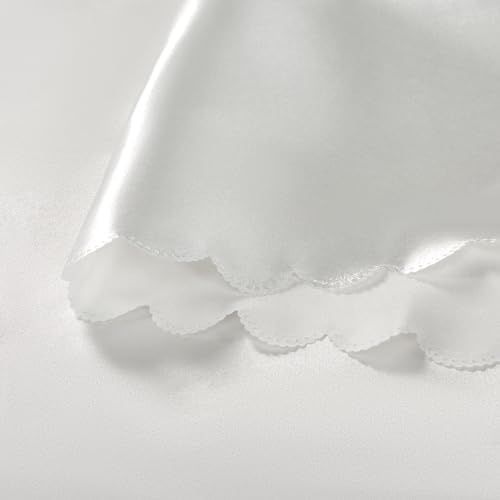 90 Inch Off White Round Tablecloth, 1 Pack