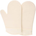 1 Pair Heat Insulation Gloves for Baking and Grilling, Beige