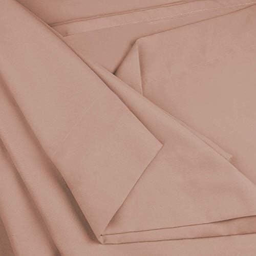 4PC Cotton Sheet Set Sheets, 14" Deep Pocket, Taupe, Full XL