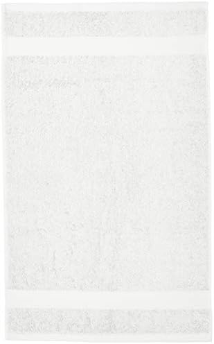 Amazon Basics 100% Cotton Hand Towels, Fade-Resistant, Soft and