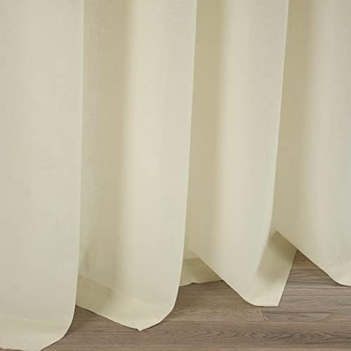 Lush Decor Belgian Flax Linen Blend Window Curtain Panel Single 50" W