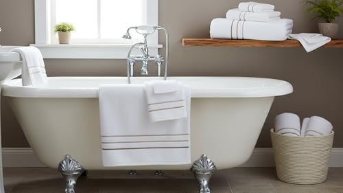 Hand Towels Set for Bathroom – Luxury 4-Piece Cotton Towels