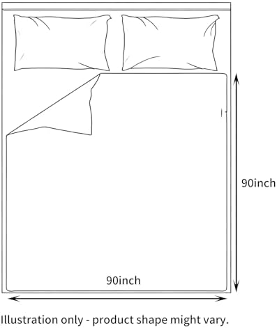 Bedding Smoke Gray 100% Cotton Blanket [Queen Size - 90x90 Inch]