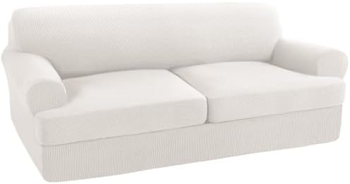 Turquoize 3 Piece T Cushion Sofa Slipcovers Stretch Couch Cover